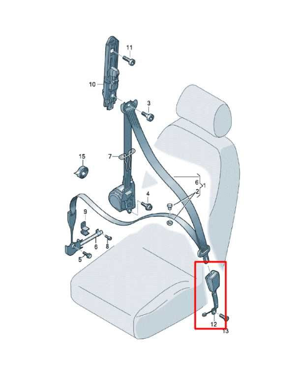 18-20 Volkswagen Atlas S 3.6L AWD Front Driver Left Side Seat Belt Buckle *ReaD* - Alshned Auto Parts