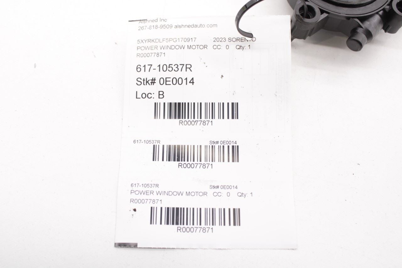 2021-2025 Kia Sorento X-Line SX Prestige Front Right Door Power Window Motor OEM - Alshned Auto Parts