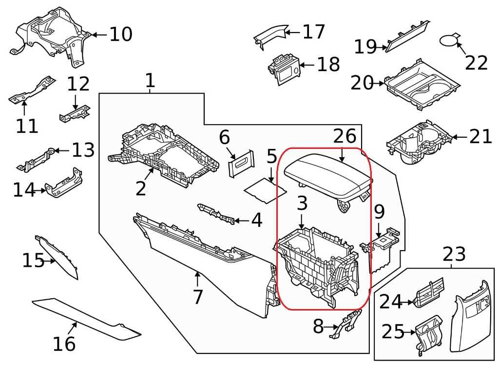 22-25 Mazda CX-30 2.5 S FR Center Console Armrest Storage Cover DGJ2-64-450A-02 - Alshned Auto Parts