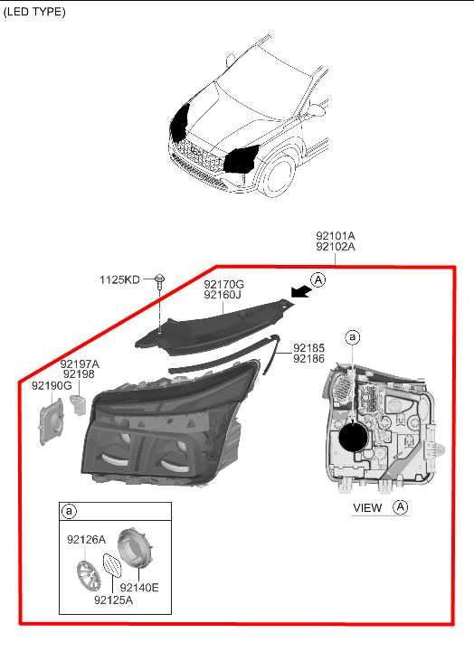 21-23 Hyundai Santa Fe SEL Front Left Side LED Headlight Lamp 92101-S2500 *ReaD* - Alshned Auto Parts