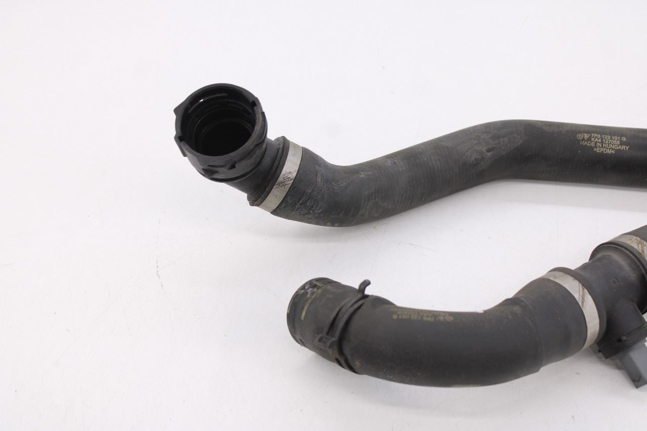11-18 Porsche Cayenne S 4.8L AWD Radiator Upper and Lower Coolant Water Hose Set - Alshned Auto Parts