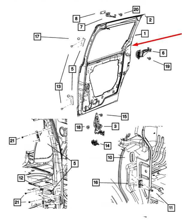 2008-2020 Dodge Grand Caravan GT Rear Right Sliding Door Shell Panel 5020698AO2
