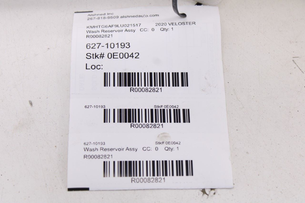 2019-2021 Hyundai Veloster 2.0L Windshield Washer Reservoir Bottle 98610-J3000 10