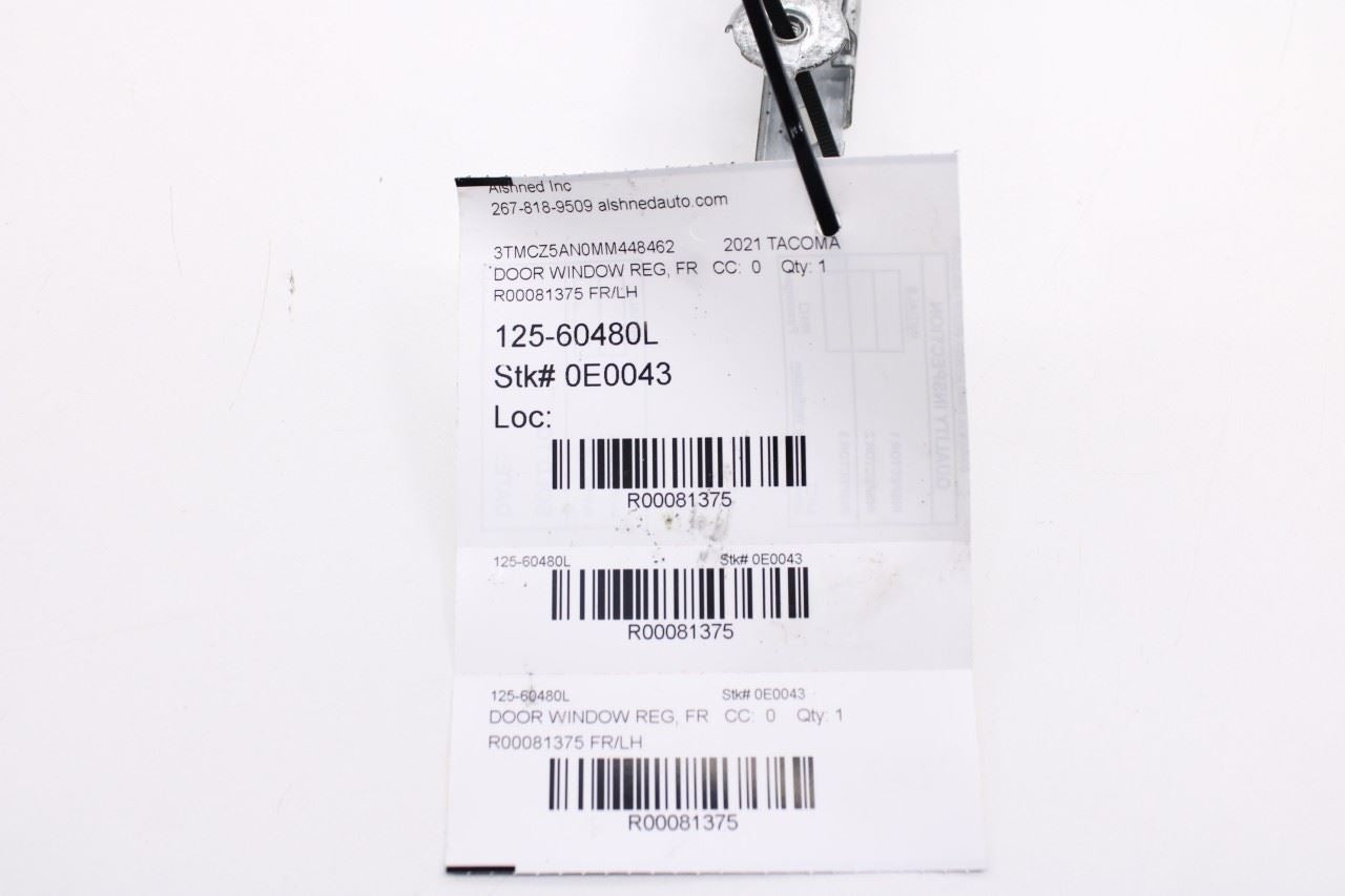 2015-23 Toyota Tacoma SR5 Front Left Driver Side Door Window Regulator w/ Motor13