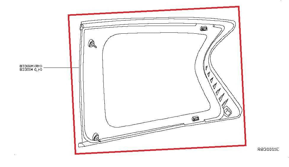 2014-2020 Infiniti QX60 Rear Right Quarter Window Fixed Glass 83300-9NP0A OEM1
