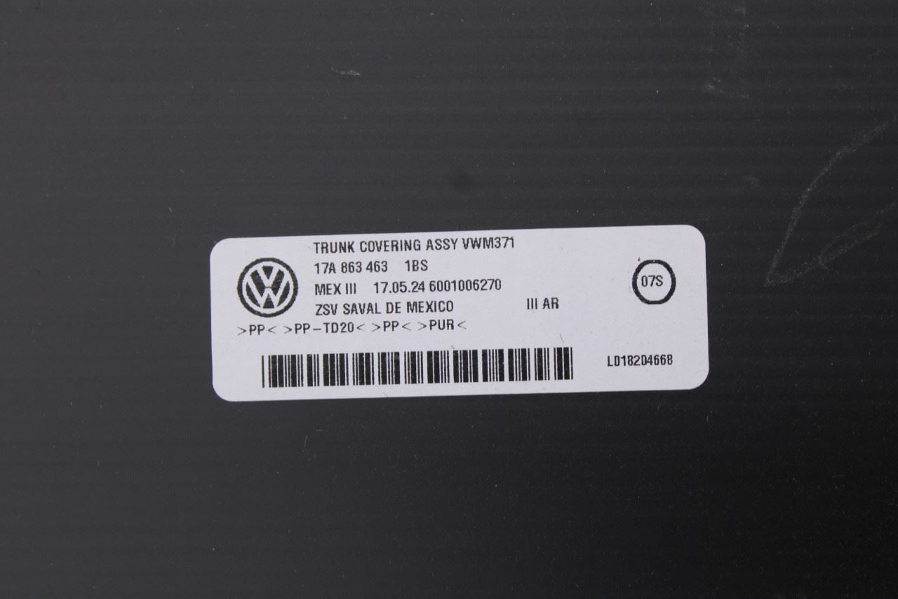 2019-25 Volkswagen Jetta SE 1.5L Rear Cargo Floor Carpeted Panel 17A-863-463-1BS - Alshned Auto Parts