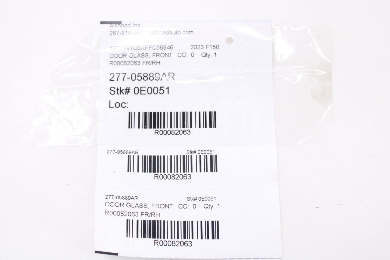 15-26 Ford F150 XLT SuperCrew Front Right Door Window Glass ML3415214A50AA *ReaD10