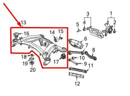 2006-2009 Mercedes-Benz CLK 350 RWD Rear Crossmember Subframe 2033505808 OEM - Alshned Auto Parts
