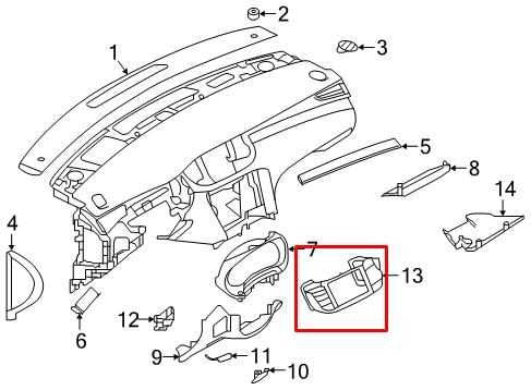 2019-2025 Infiniti QX50 LUXE Dash Center Screen Bezel Trim w/ Air Vents Grilles - Alshned Auto Parts