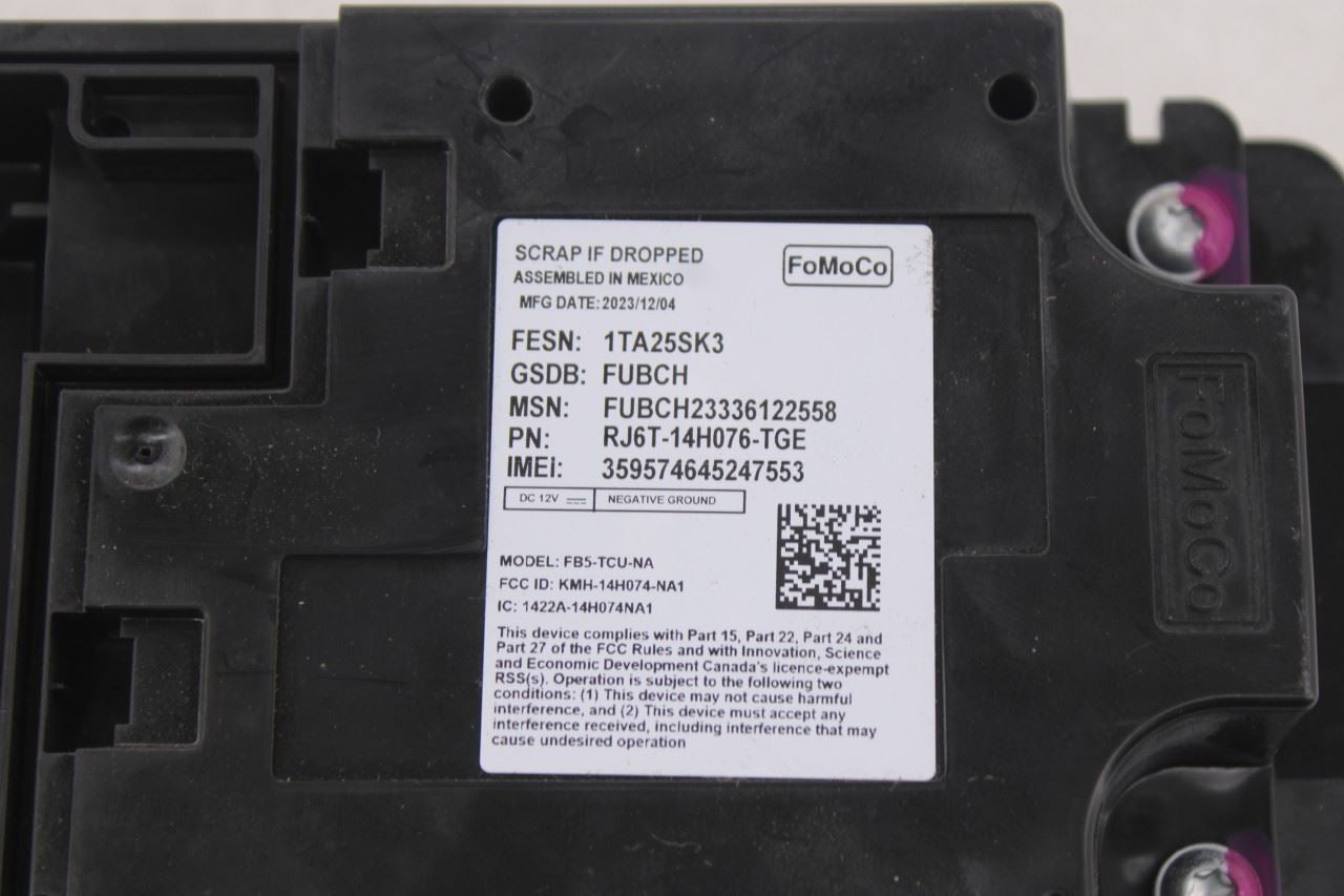2023-2025 Ford Escape ST Telematics Communication Transceiver Control Module OEM - Alshned Auto Parts