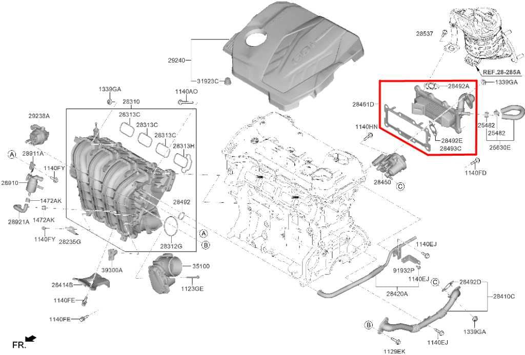 2022-2023 Hyundai Tucson SEL 2.5L AWD EGR Exhaust Gas Cooler 28460--2S010 OEM - Alshned Auto Parts