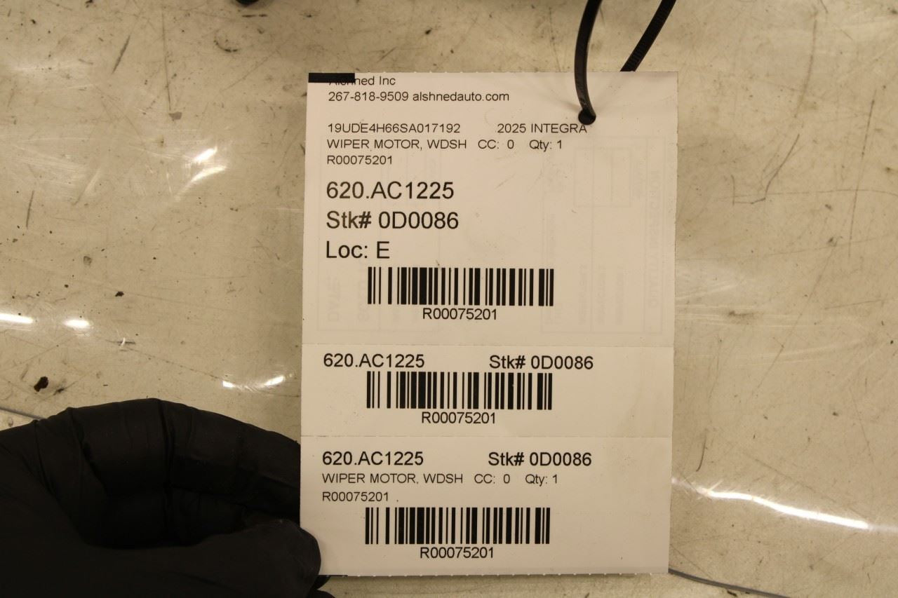 2023-2025 Acura Integra A-Spec FR Windshield Wiper Transmission Linkage w/ Motor - Alshned Auto Parts