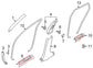 19-25 Infiniti QX50 LUXE FR and RR Right and Left Door Sill Scuff Plate Set of 4 - Alshned Auto Parts