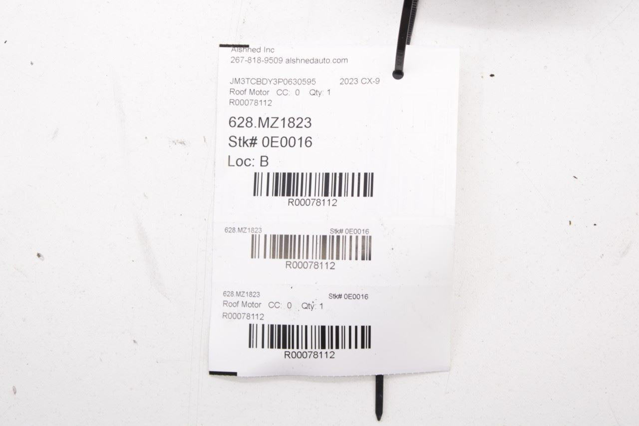 2016-23 Mazda CX-9 Grand Touring Roof Power Sliding Glass Sunroof Motor TA005-V2 - Alshned Auto Parts