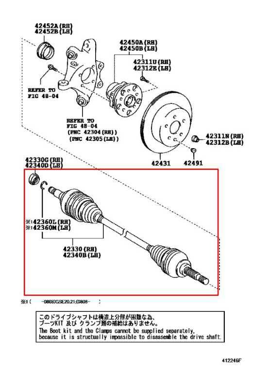2006-2015 Lexus IS250 AWD Rear Right Passenger Side CV Axle Drive Half Shaft - Alshned Auto Parts