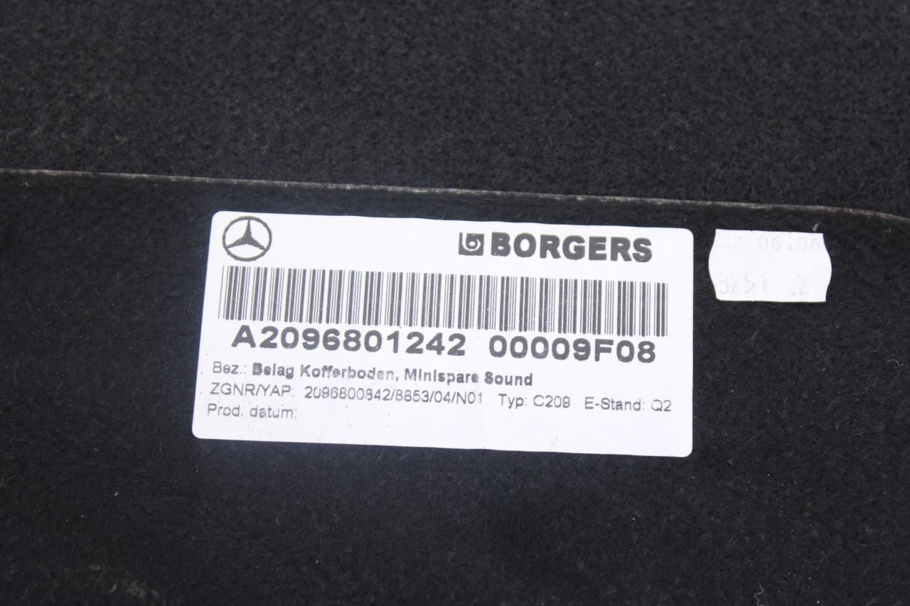 2006-2009 Mercedes-Benz CLK350 Rear Trunk Load Floor Trim Cargo Cover 20968012428
