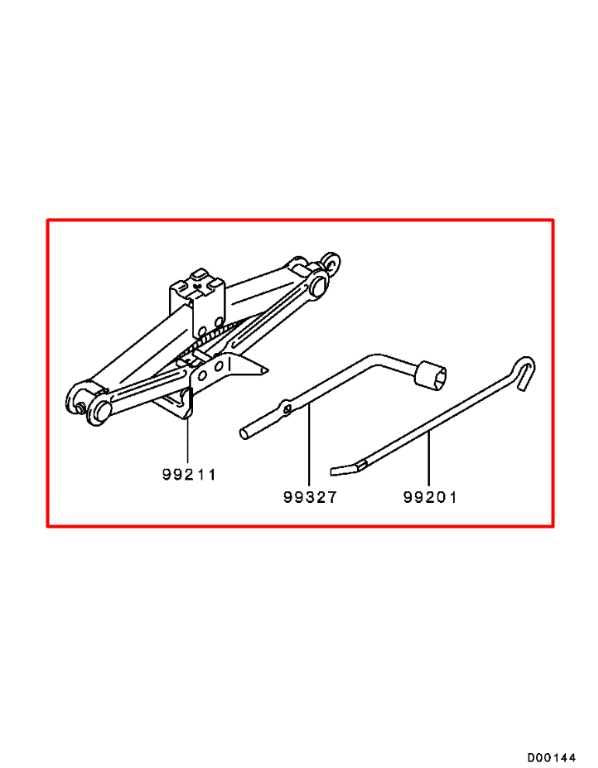 2011-2025 Mitsubishi Outlander Sport SE 2.0L 4WD Scissor Lift Jack and Tool Kit - Alshned Auto Parts