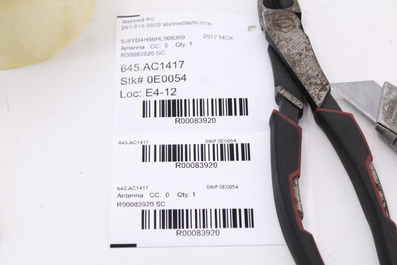17-18 Acura MDX w/Tech Pkg Roof Exterior Shark Fin Radio Antenna 39150-TZ6-A11ZD12