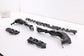 11-14 Porsche Cayenne S Rear Bumper Center and RH LH Side Support Mount Brackets4