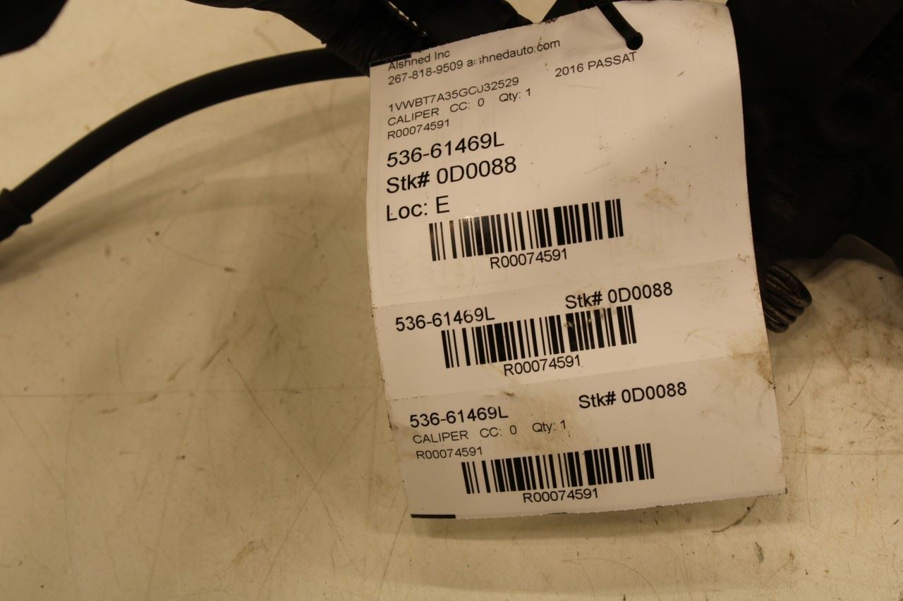 2015-2022 Volkswagen Passat SE Rear Left Side Brake Disc Caliper 5QM-615-423-A - Alshned Auto Parts