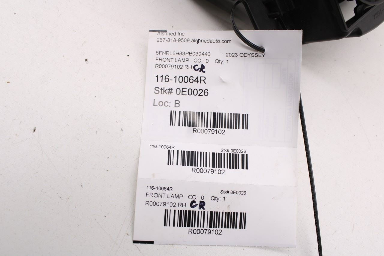 21-24 Honda Odyssey Touring Front Right Side Fog Light Lamp 33900-TEY-Y01 *ReaD*15