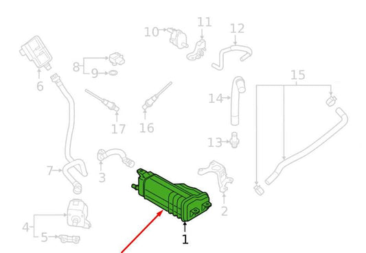 2019-2024 Subaru Forester Fuel Vapor Evaporator Emission Canister 42035FL020 OEM - Alshned Auto Parts