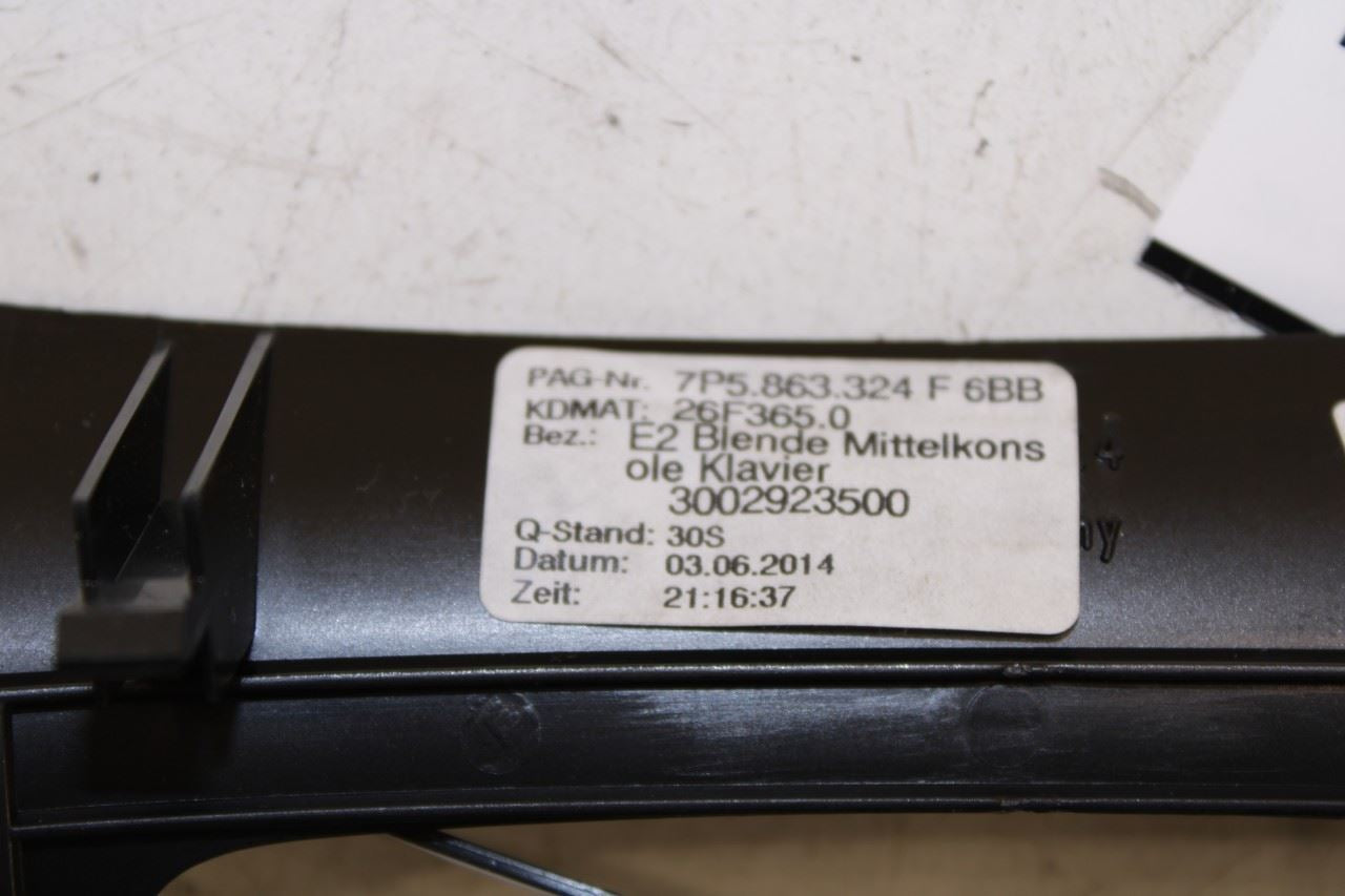 11-18 Porsche Cayenne Platinum Console Shifter Bezel Trim w/ Storage Tray *ReaD* - Alshned Auto Parts