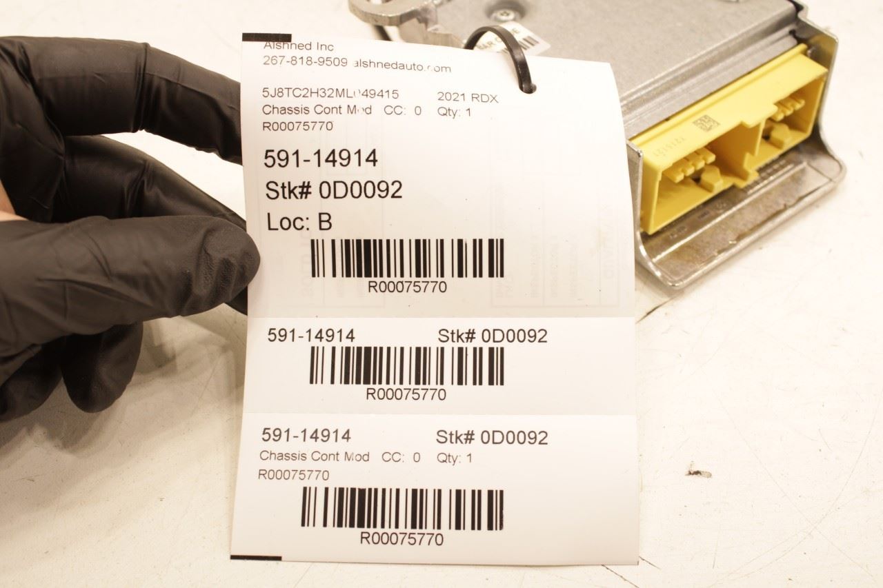 2021 Acura RDX SH-AWD Air Bag SRS Restraints Computer Control Module 77960-TJB-A210-M4 OEM - Alshned Auto Parts