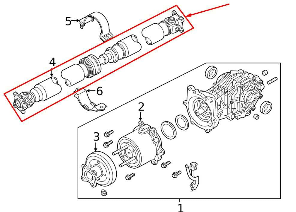 2014-2020 Infiniti QX60 Pure 3.5L AWD Rear Drive Shaft Propeller 37000-3JA2B OEM - Alshned Auto Parts