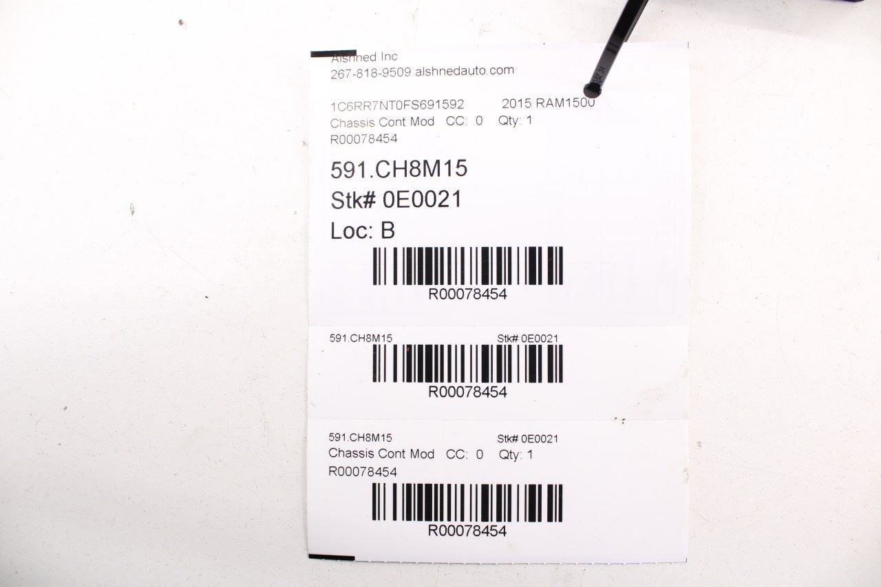 2015 RAM 1500 Laramie Keyless Entry Hub Receiver Module 68234888AC OEM - Alshned Auto Parts