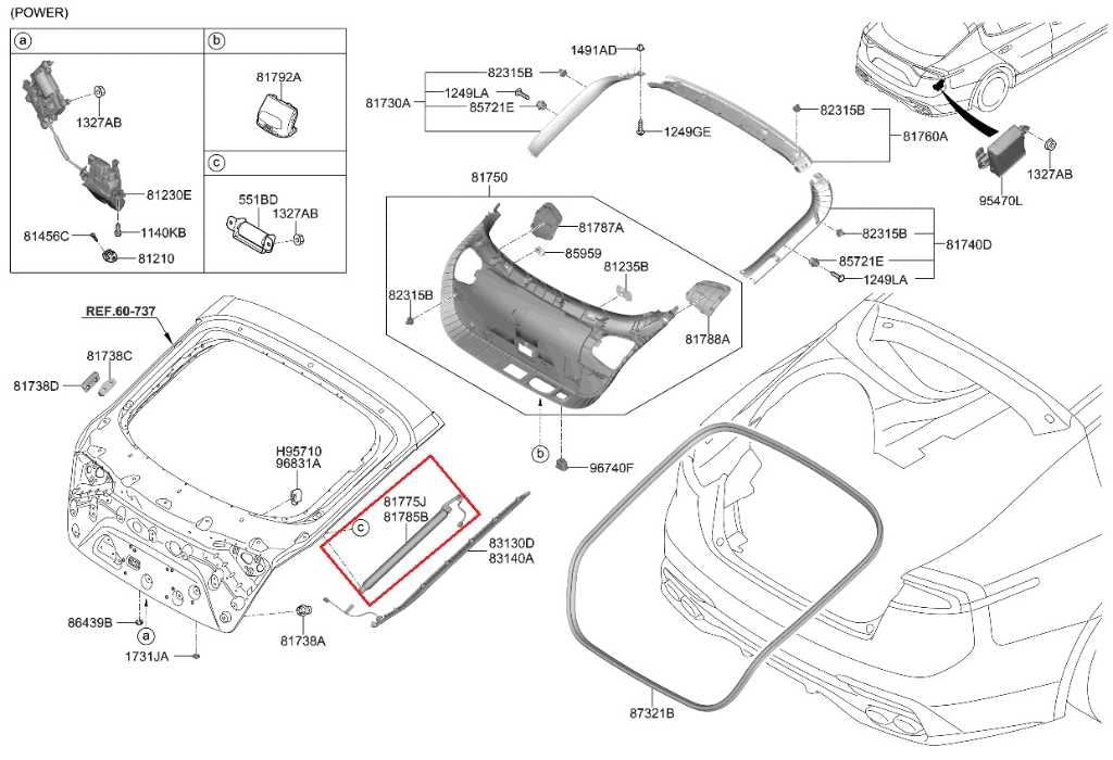 18-23 Kia Stinger GT2 RR Right and Left Tailgate Power Lift Actuator 81780-J5100 - Alshned Auto Parts