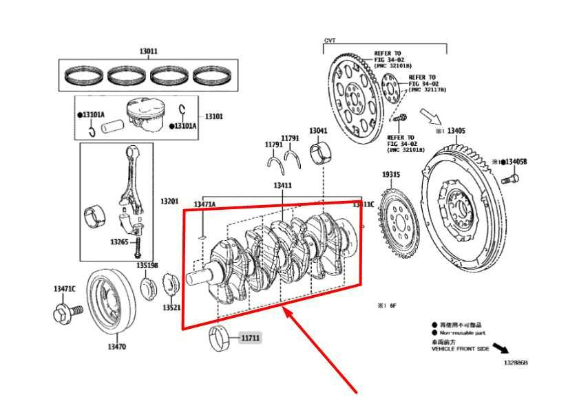 2020-2024 Toyota Corolla LE 2.0L Engine Motor Crankshaft 13401-F2010 OEM1