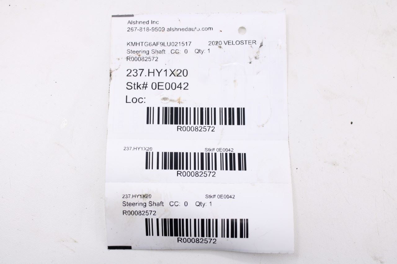 2019-21 Hyundai Veloster 2.0L FWD Steering Column Intermediate Shaft 56400-J300011