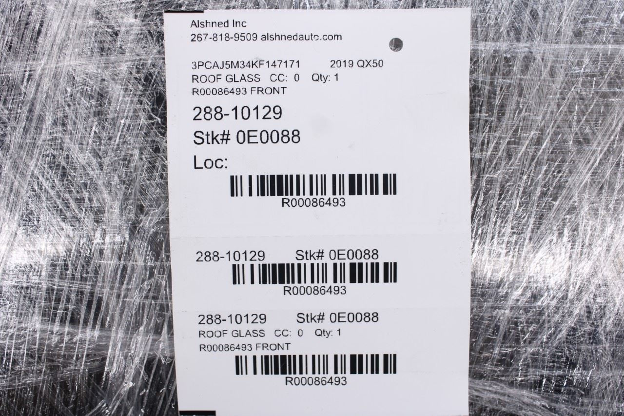 2019-2025 Infiniti QX50 Essential Roof Window Front Sunroof Glass 91602-5NA0A - Alshned Auto Parts