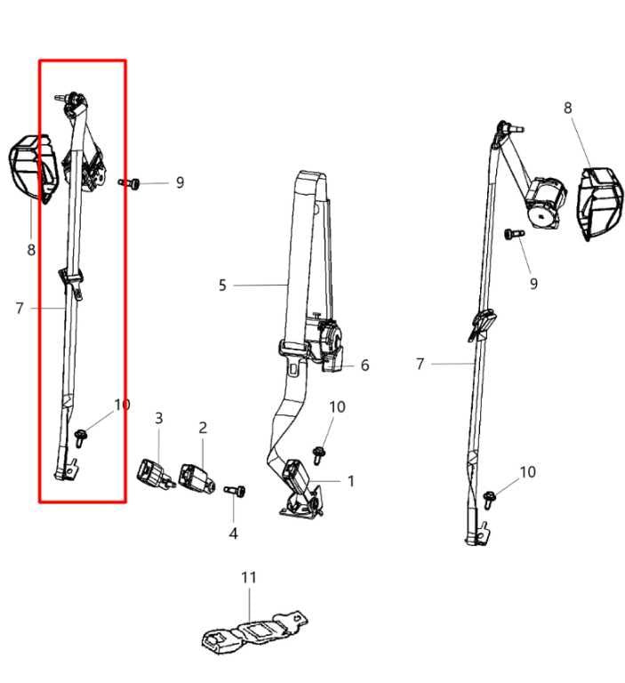 2014-18 Dodge Durango SXT Rear Right Side 2nd Row Seat Belt Retractor 5ME38DX9AA - Alshned Auto Parts