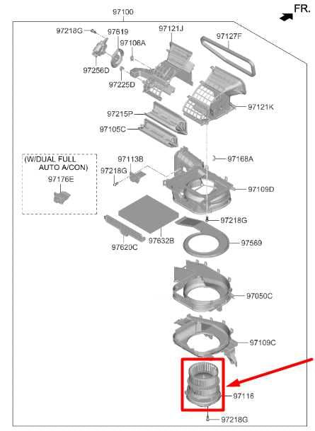 2021-23 Kia Sorento X-Line SX Prestige HVAC Heater Blower Fan Motor 97113-P2000 - Alshned Auto Parts