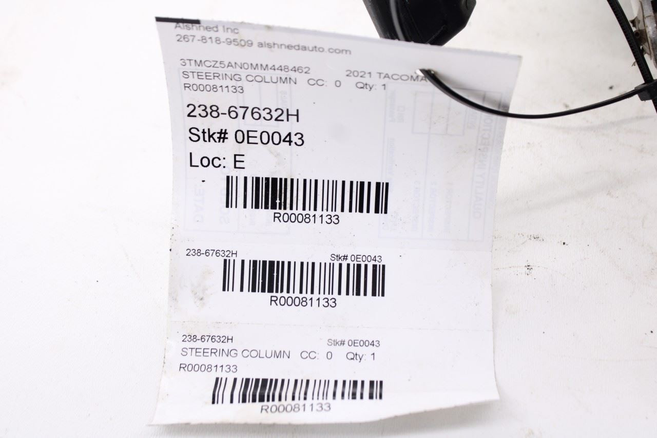 15-23 Toyota Tacoma SR5 3.5L Double Cab Steering Column Assembly 45250-04230 OEM13