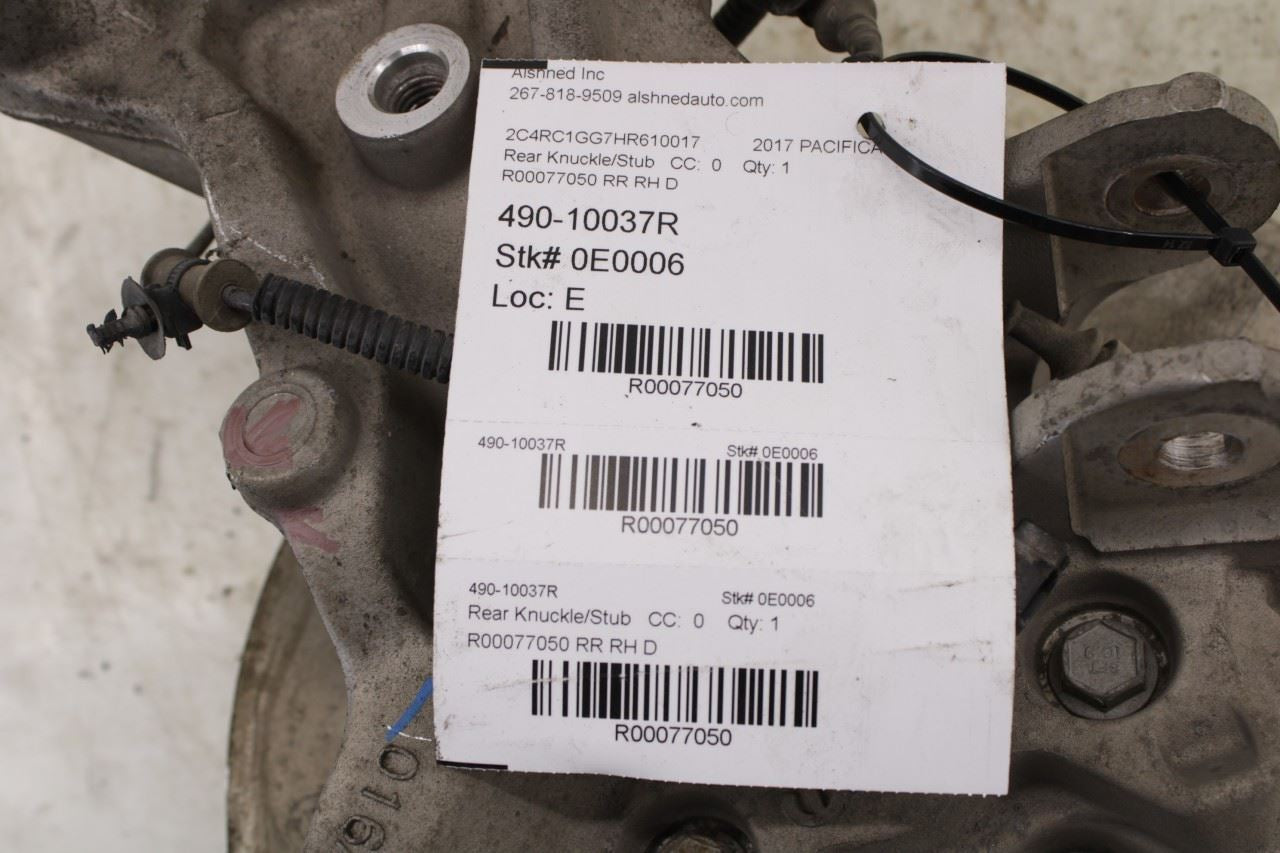 2017-2024 Chrysler Pacifica Limited Rear Right Side Spindle Knuckle Hub *ReaD* - Alshned Auto Parts