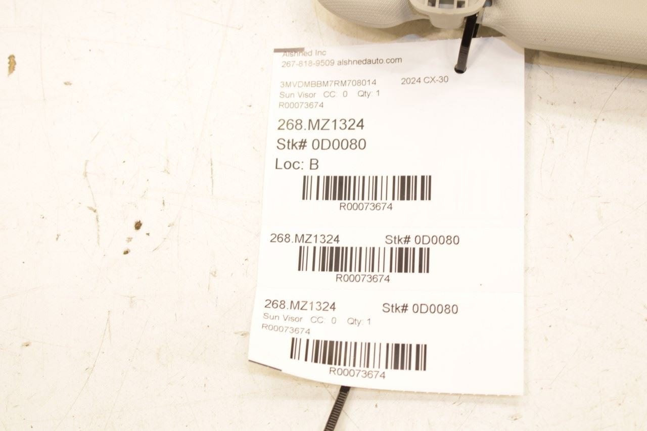 2021-25 Mazda CX30 S 2.5L Front Driver Left Side Sun Visor w/ Illuminated Mirror - Alshned Auto Parts