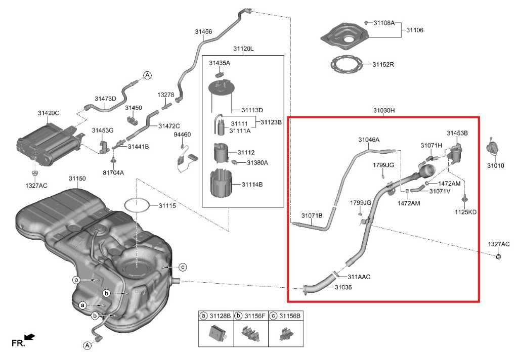 21-25 Kia Sorento X-Line SX Prestige 2.5L Fuel Filler Neck Hose Tube 31030-R5500 - Alshned Auto Parts