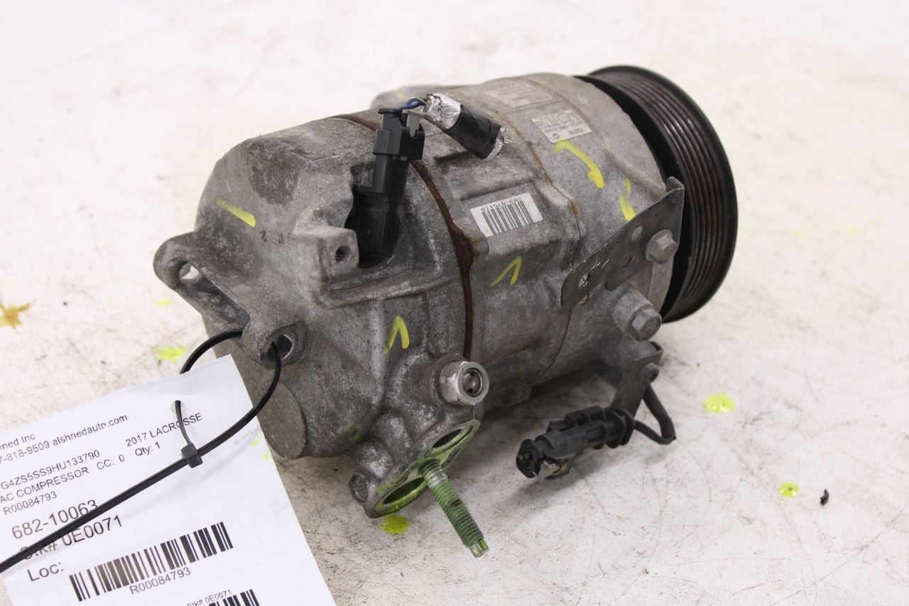 2017-2019 Buick Lacrosse Premium 3.6L AC Air Conditioner Compressor 22960160 OEM7