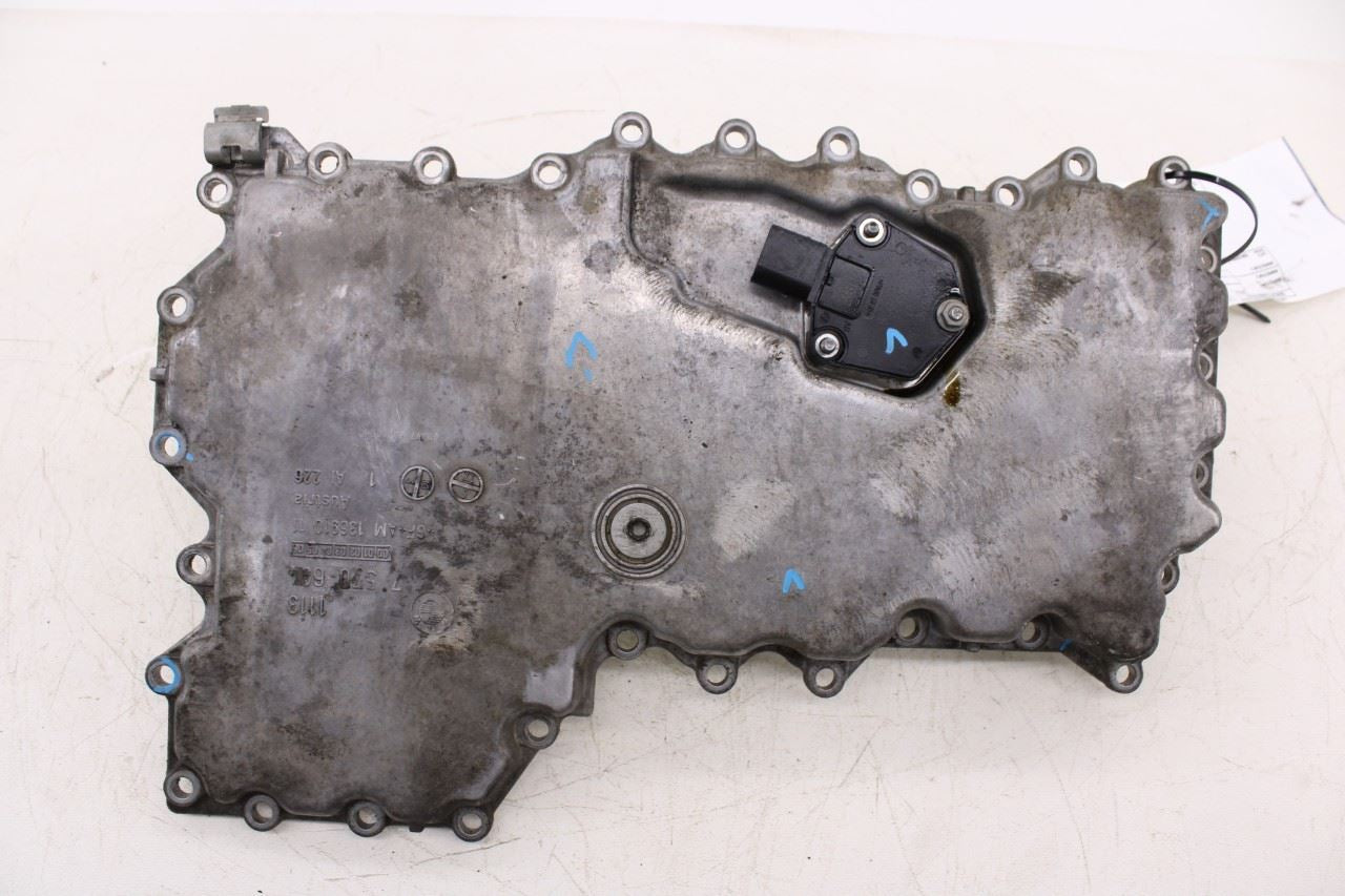 13-15 BMW 750i xDrive 4.4L Twin Turbo AWD Engine Motor Lower Oil Pan with Sensor2