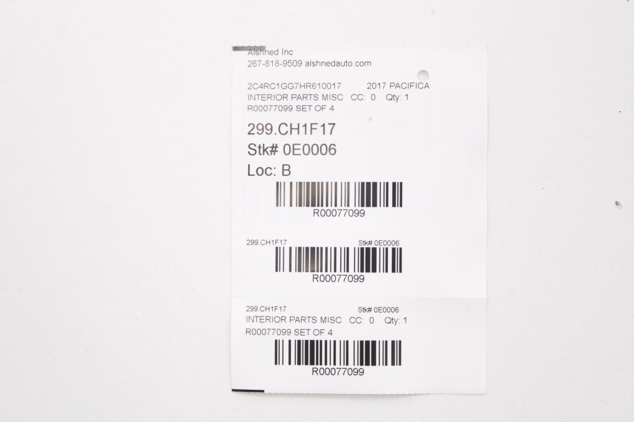 17-20 Chrysler Pacifica Limited Roof Headliner Overhead Air Vent Grille Set of 4 - Alshned Auto Parts