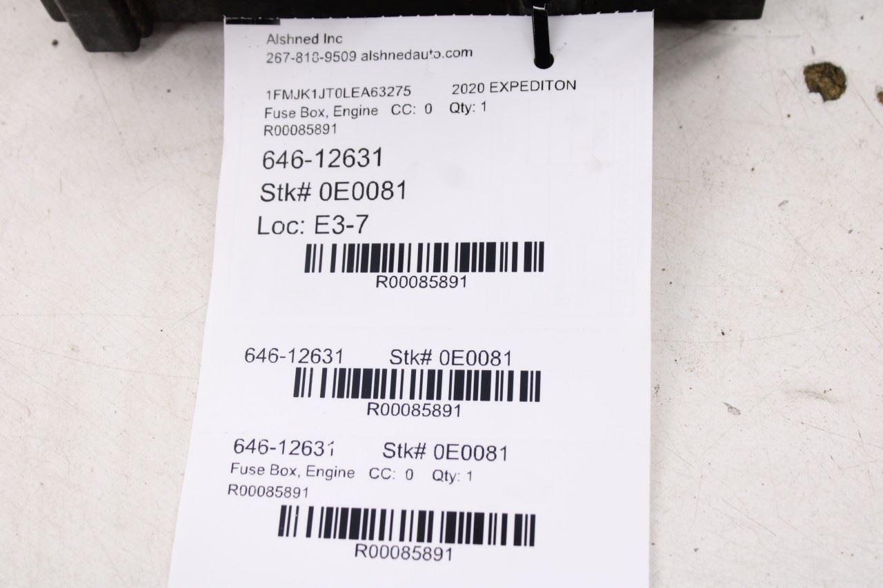 2020 Ford Expedition Max XLT 3.5L Engine Fuse Relay Junction Box LL1T-14D068-AC18