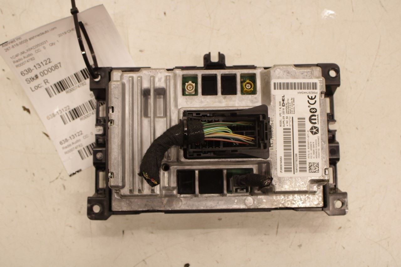 19-20 Jeep Cherokee Latitude Radio Receiver Uconnect 4 w/ 7'' Display 68297445AG - Alshned Auto Parts