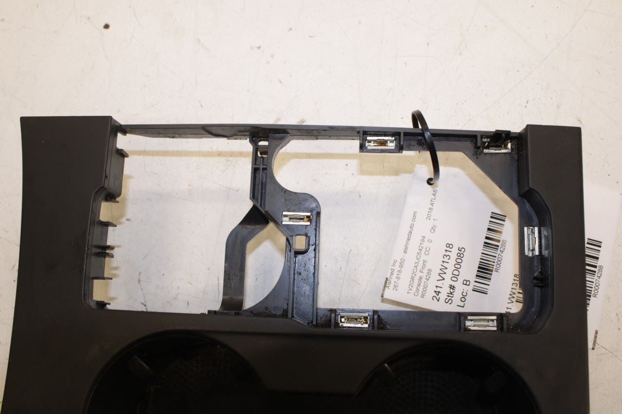 18-23 Volkswagen Atlas S 3.6L AWD Center Console Double Cup Holder 3CN-864-263-C - Alshned Auto Parts