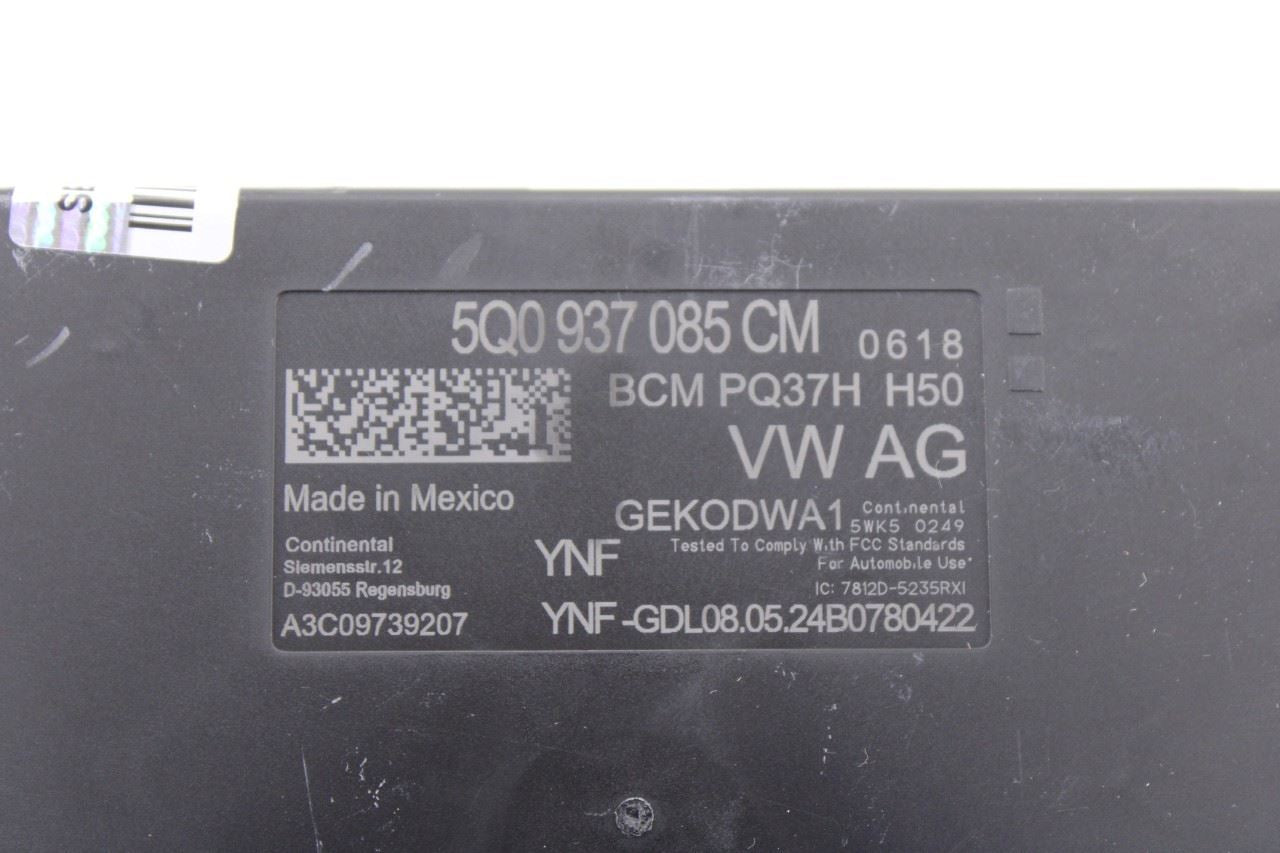 2022-2024 Volkswagen Jetta SE Body Computer Control Module BCM BCU 5Q0937085CM4