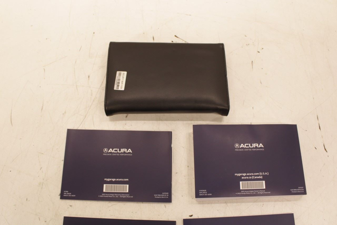 2025 Acura Integra A-Spec Owners Manual Set with Case R75103 - Alshned Auto Parts