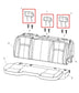 14-24 Ram 1500 Classic Quad Cab Rear RH LH Side and Center 2nd Row Seat Headrest1