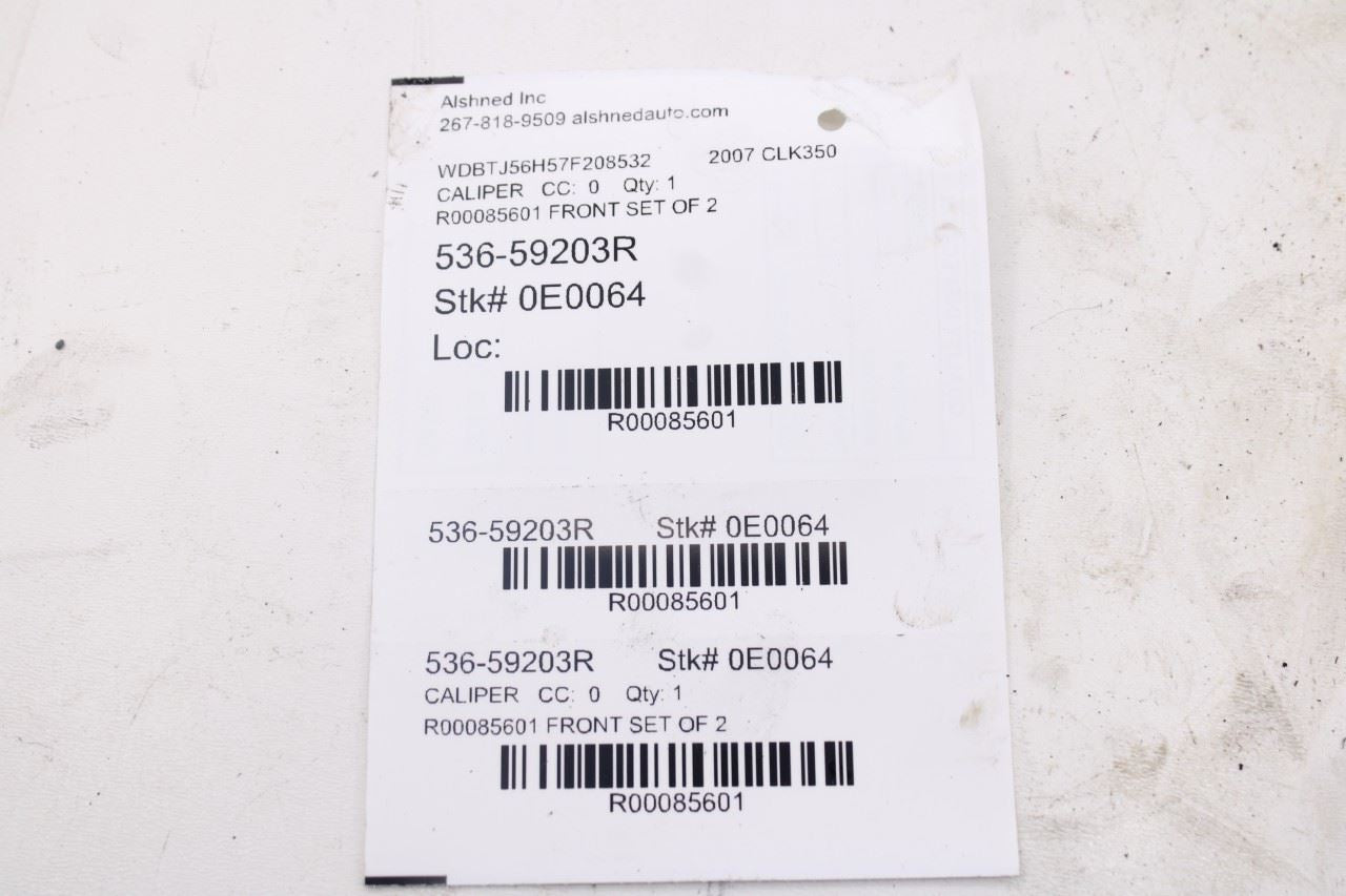 2006-09 Mercedes-Benz CLK 350 Rear Right and Left Driver Side Brake Disc Caliper10